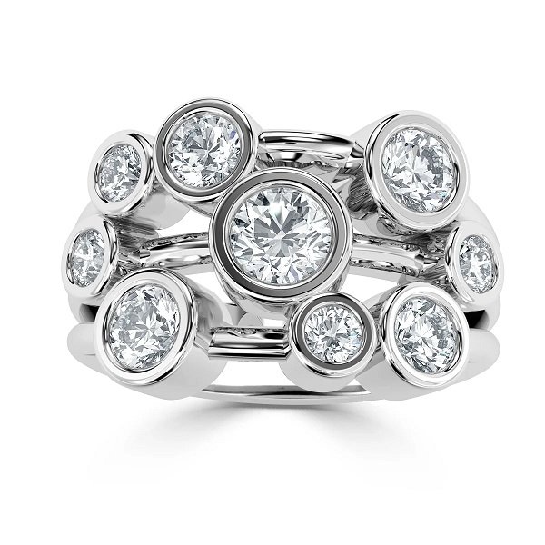 Bubble Diamond Ring