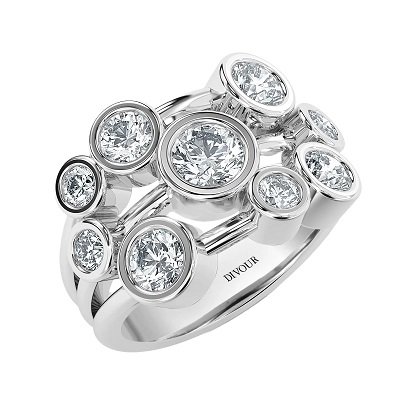Bubble Diamond Ring