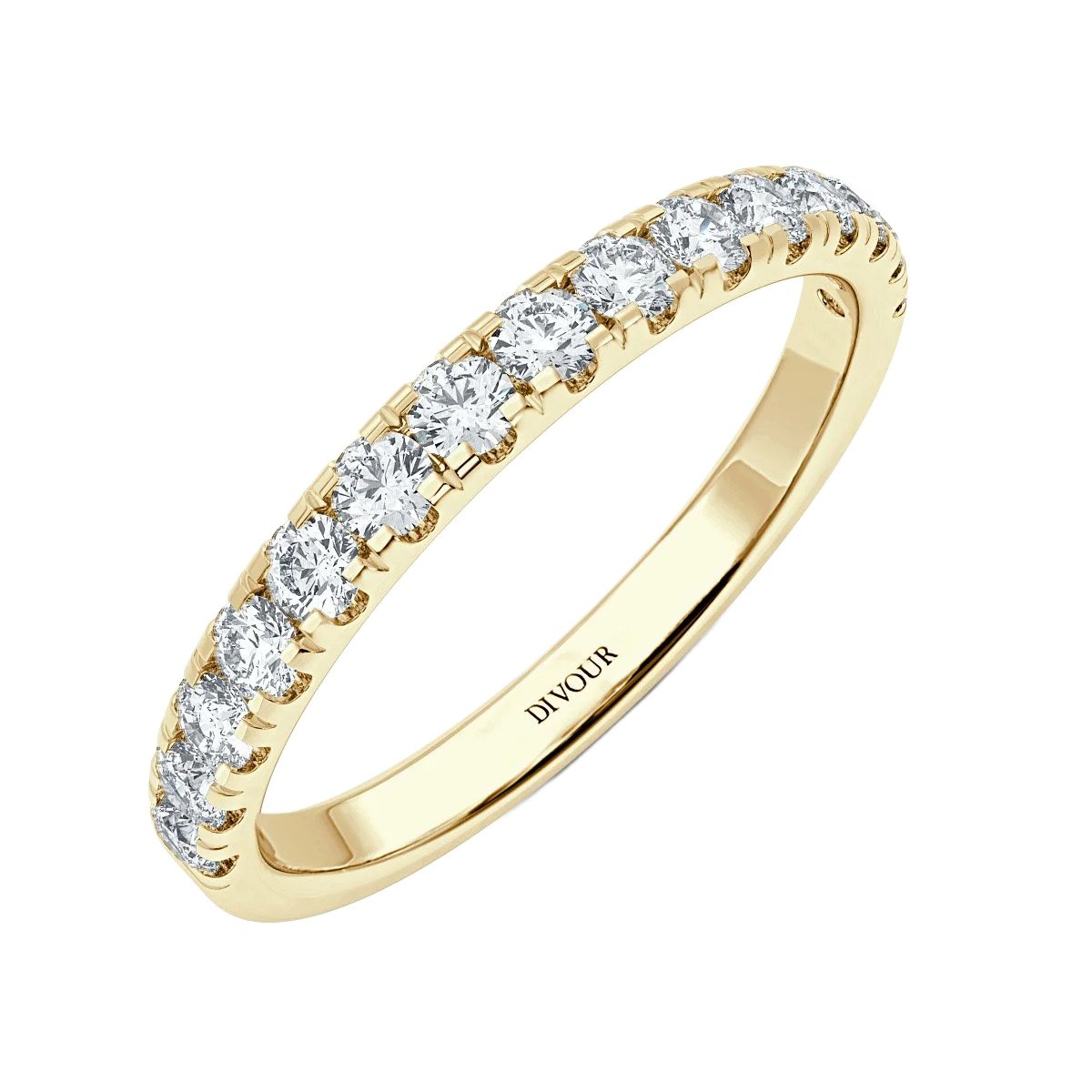 Micro Set Half Eternity Band