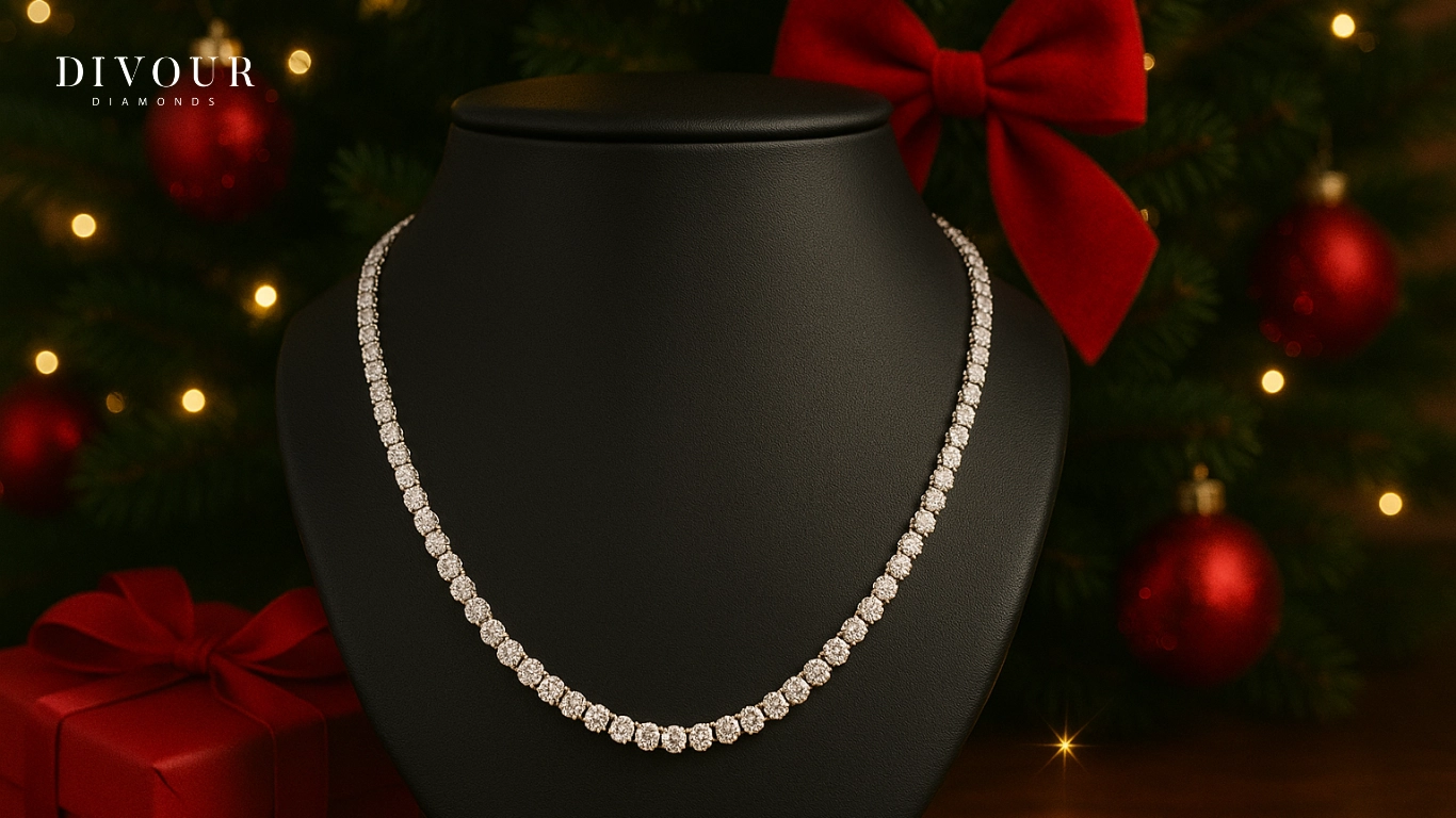 A Timeless Diamond Tennis Necklace Will Let Your Love Shine This Christmas