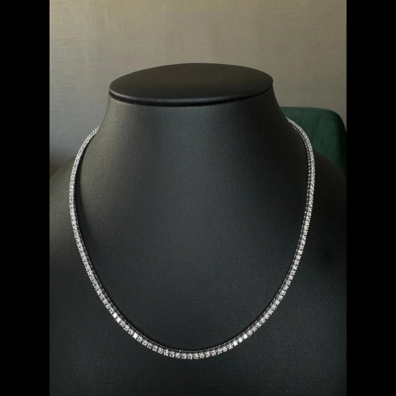 7.20ct D/VS Lab Grown Diamond Tennis Necklace