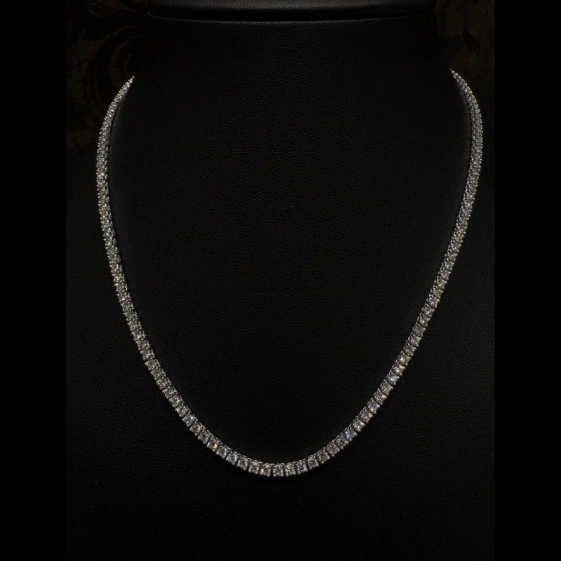 6.56ct D/VVS Lab Grown Diamond Tennis Necklace
