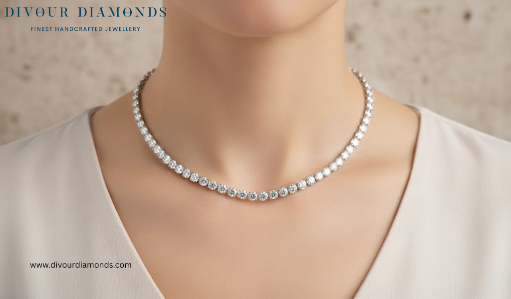 Lab Grown Diamond Tennis Necklace – Modern Luxury Guide