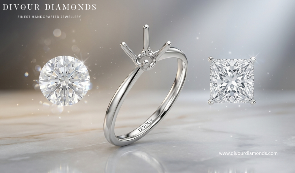 Round vs Princess Cut Diamonds: Complete Comparison Guide