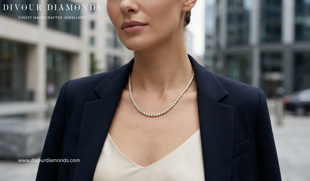 Diamond Tennis Necklace: How to Pair it with Any Outfit