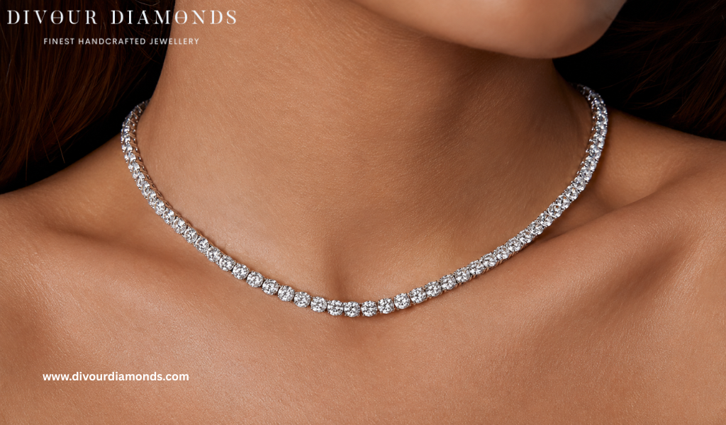 Which Diamond Tennis Necklaces Suit Different Necklines Best?