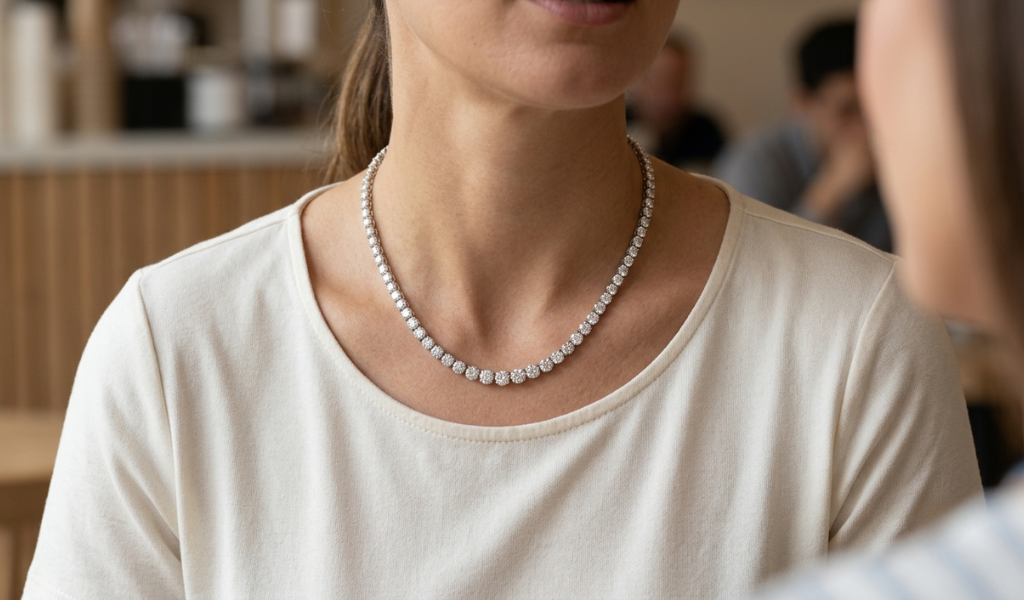 Lab Grown Tennis Necklaces: A Guide to Everyday Glam