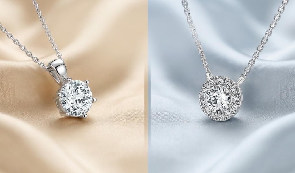 Solitaire vs Halo Diamond Pendants: Which Suits You Best?