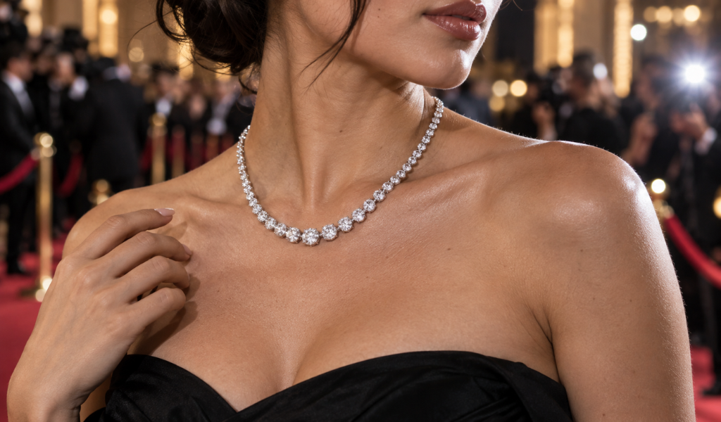 How Tennis Necklaces Became a Red Carpet Favourite?
