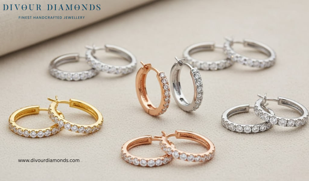 Modern Diamond Hoop Earrings: Style and Timeless Shine