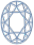 Oval cut icon