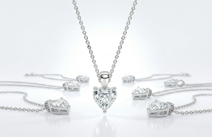 Luxury halo diamond pendants