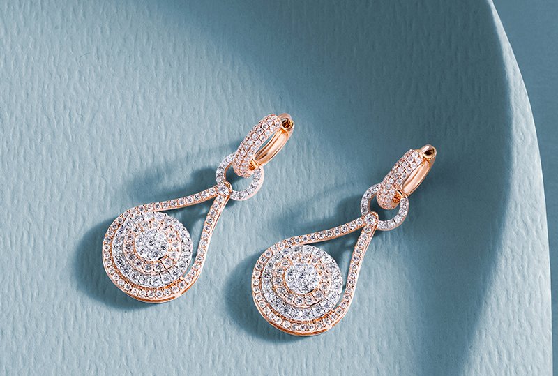 Diamond Drop Earrings