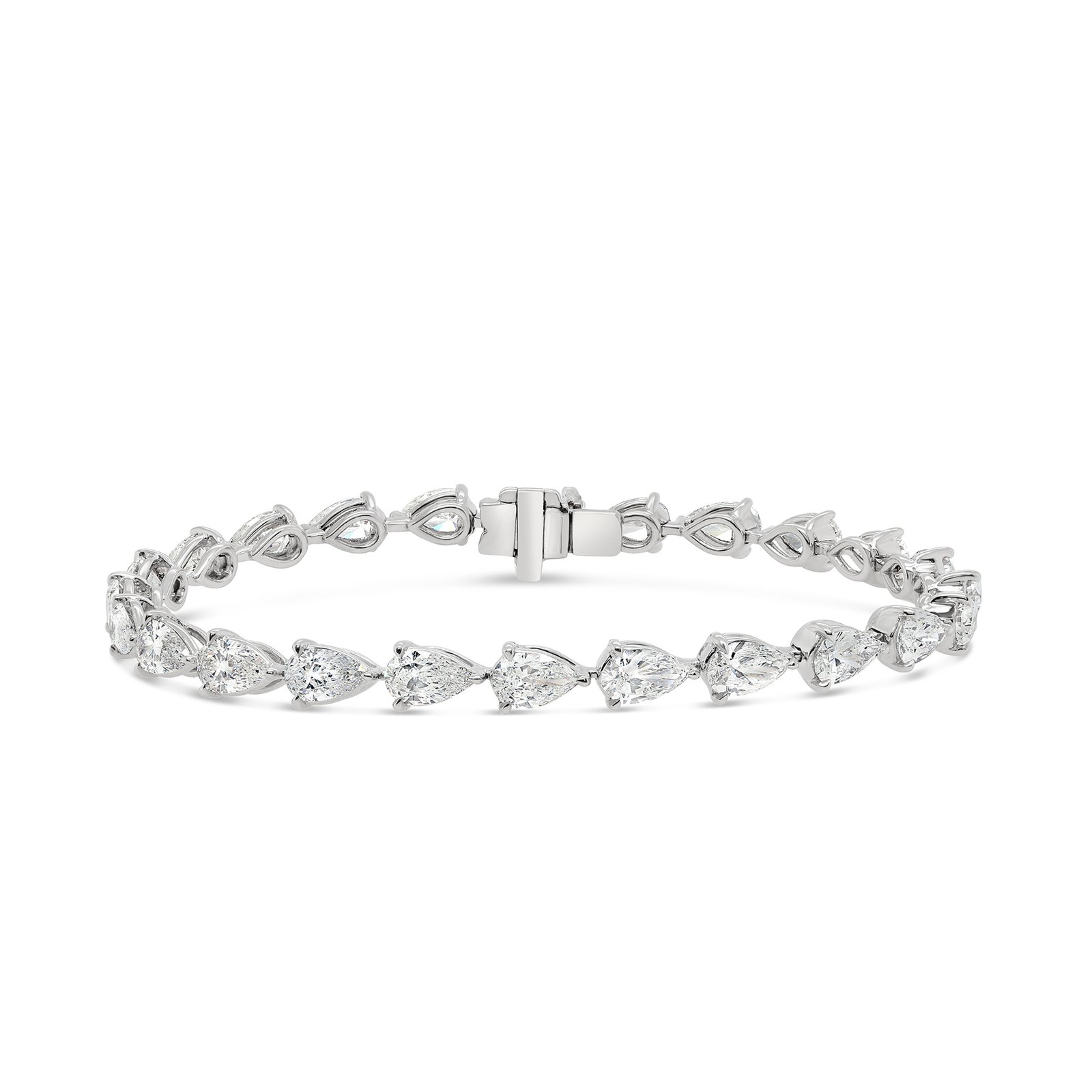 8 ct. tw. 14K White Gold Classic Four Prong Diamond Tennis Bracelet –  Goldia.com