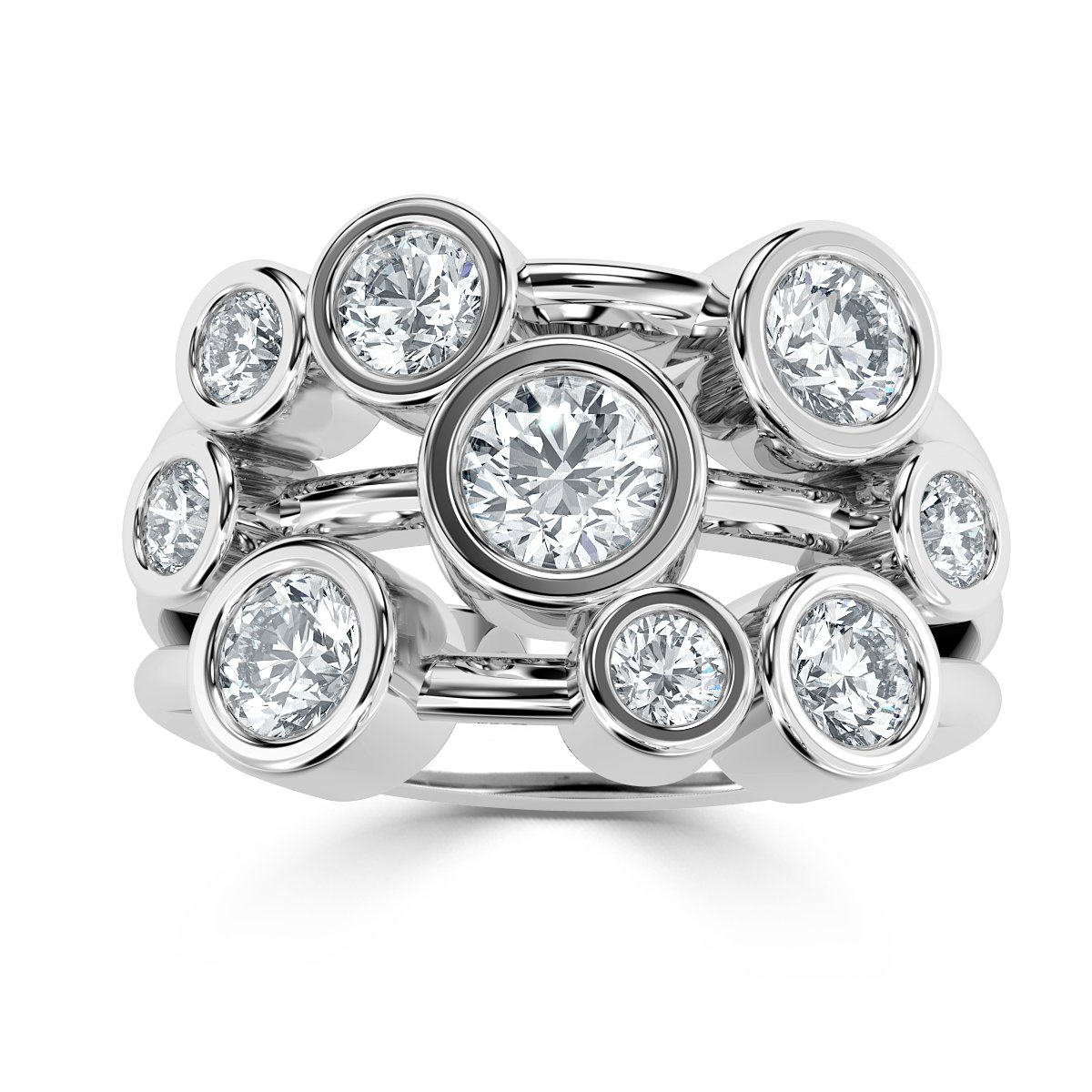 Bubble Diamond Ring