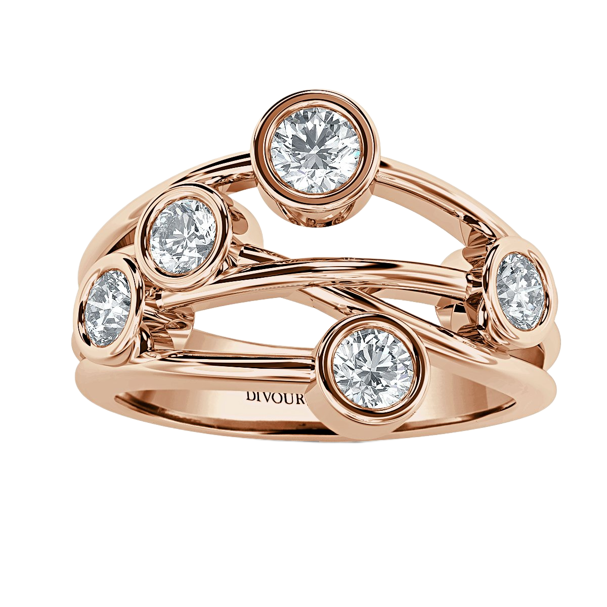 Bubble Diamond Ring