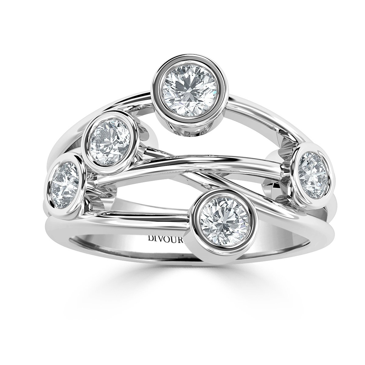 Bubble Diamond Ring