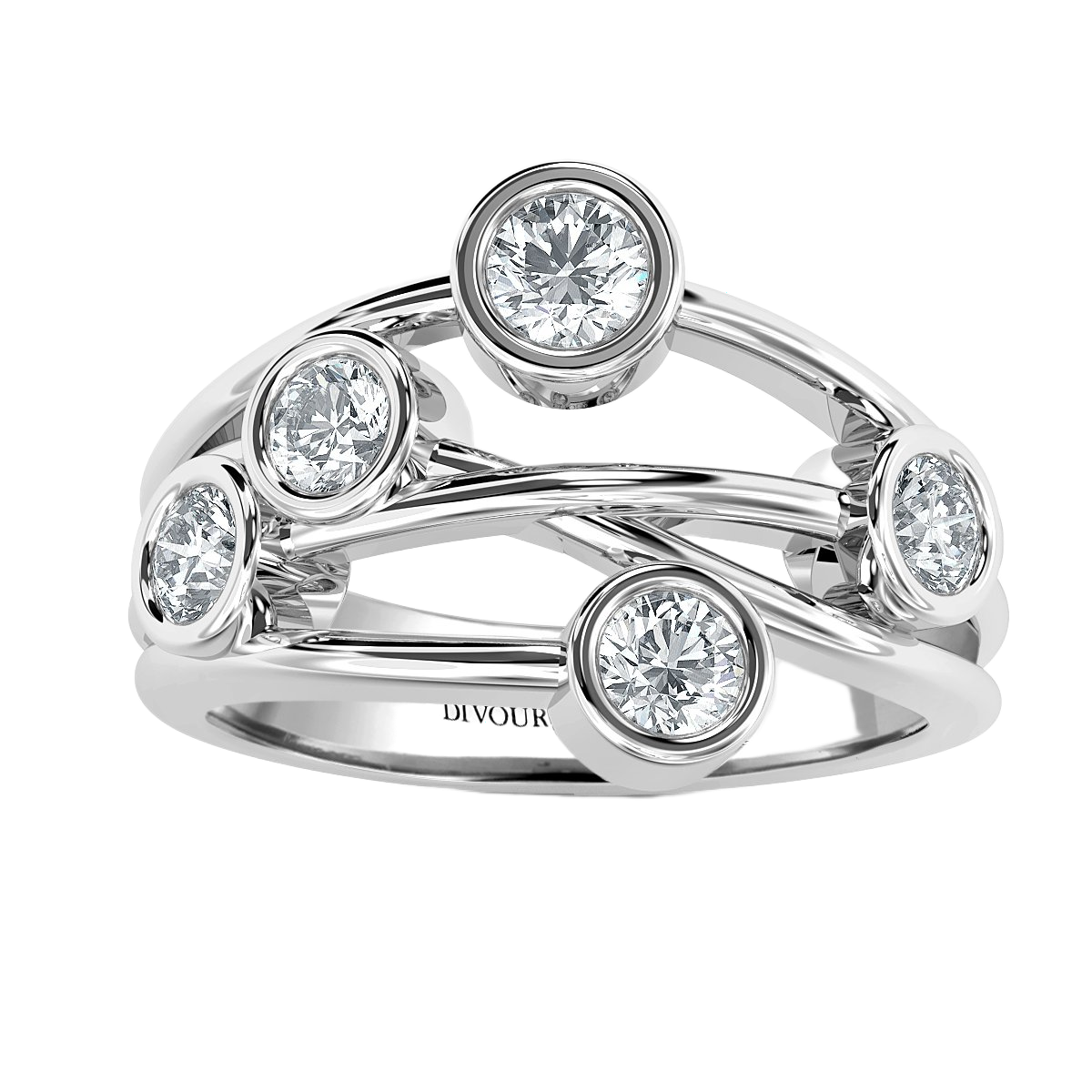 Bubble Diamond Ring