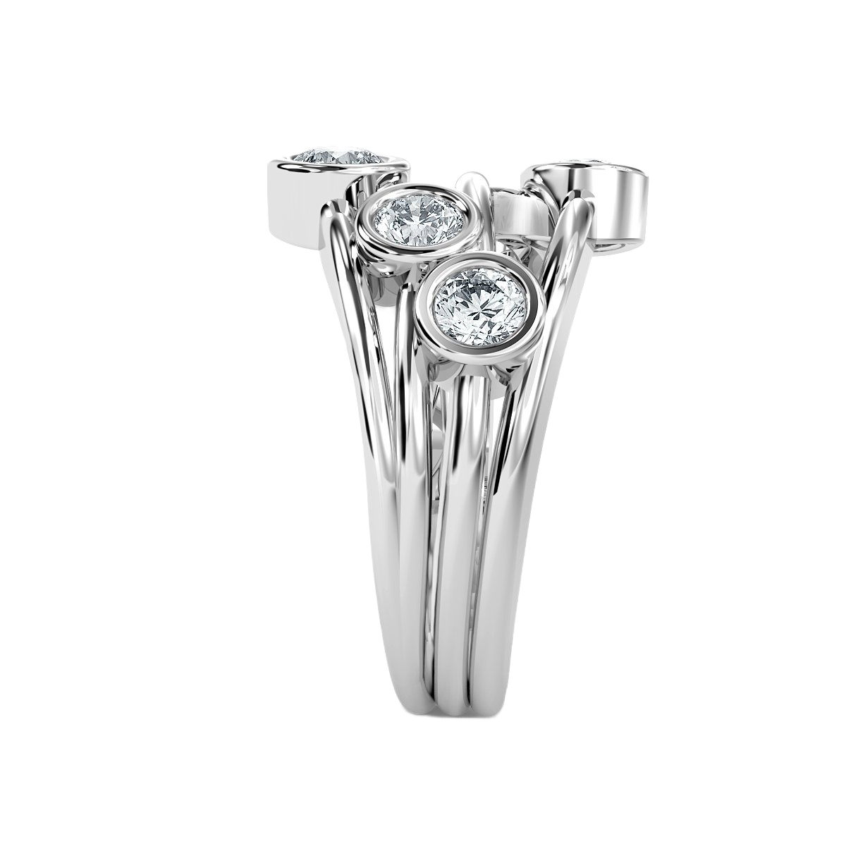 Bubble Diamond Ring