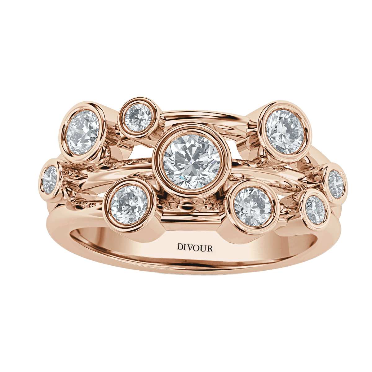 Bubble Diamond Ring