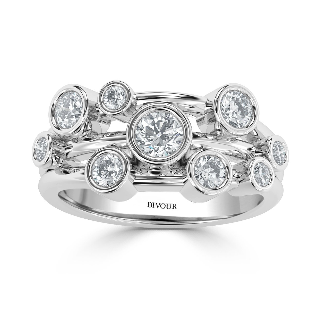 Bubble Diamond Ring