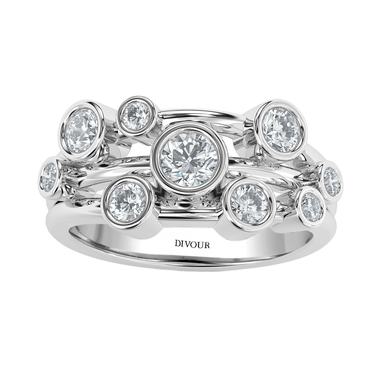 Bubble Diamond Ring