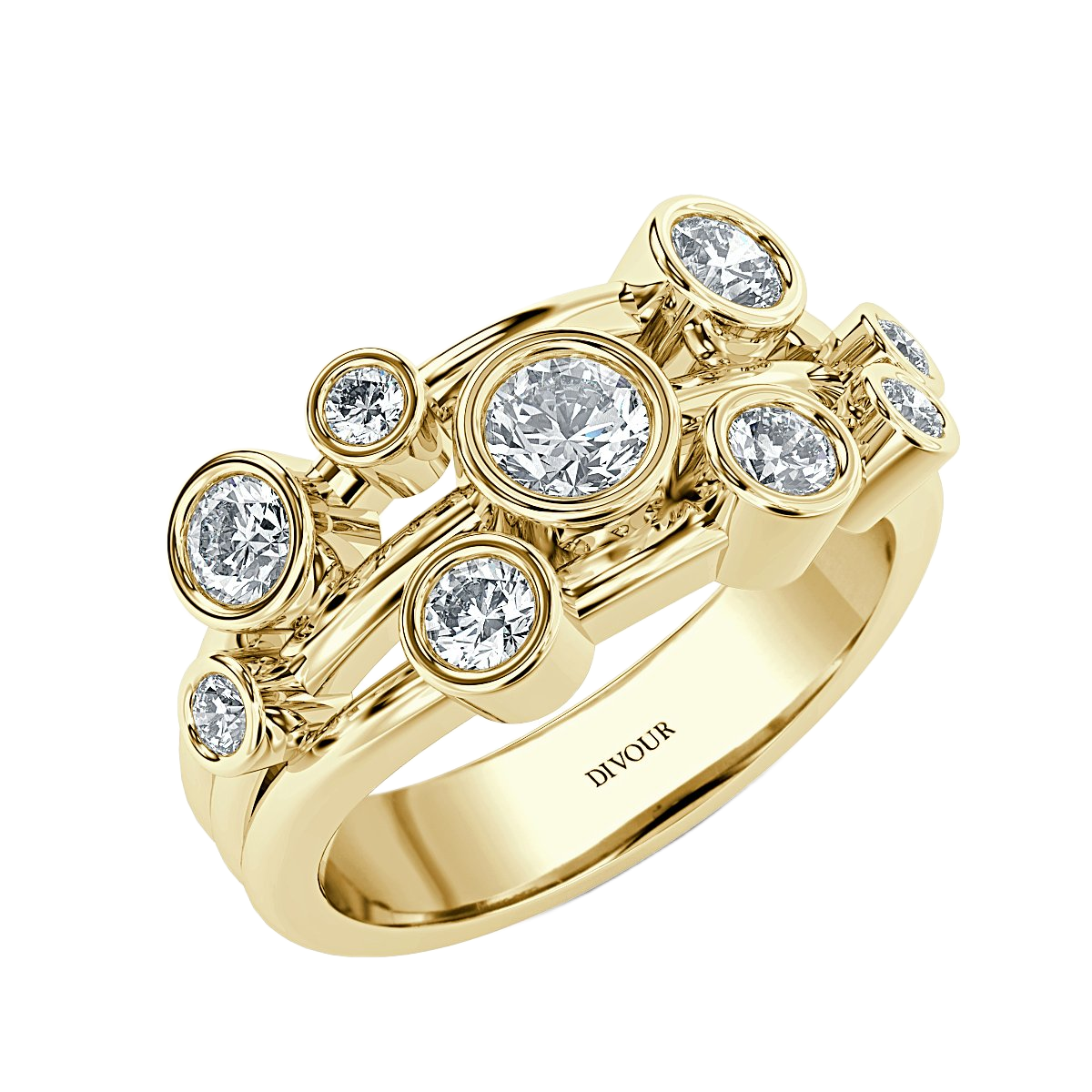 Bubble Diamond Ring