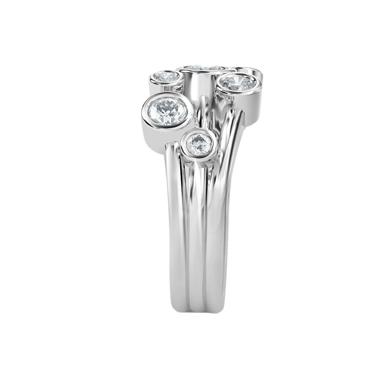 Bubble Diamond Ring