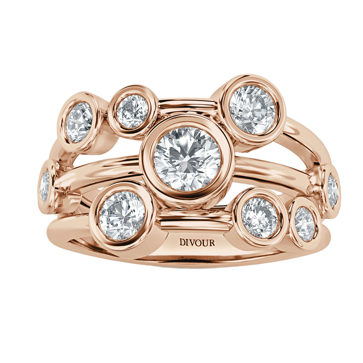 Bubble Diamond Ring