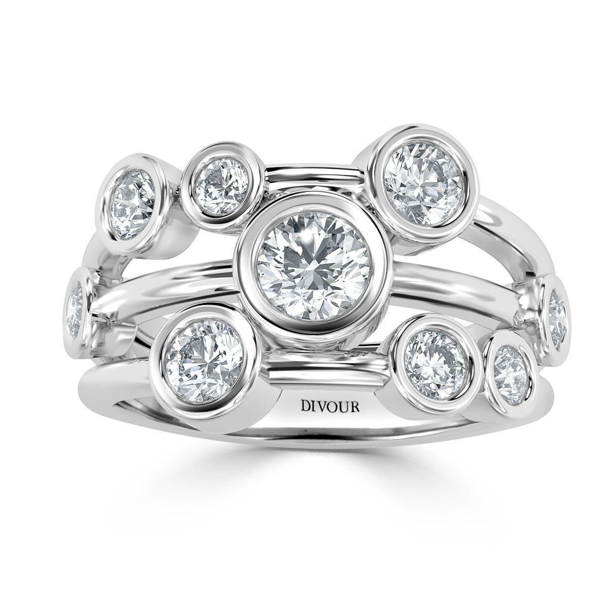 Bubble Diamond Ring