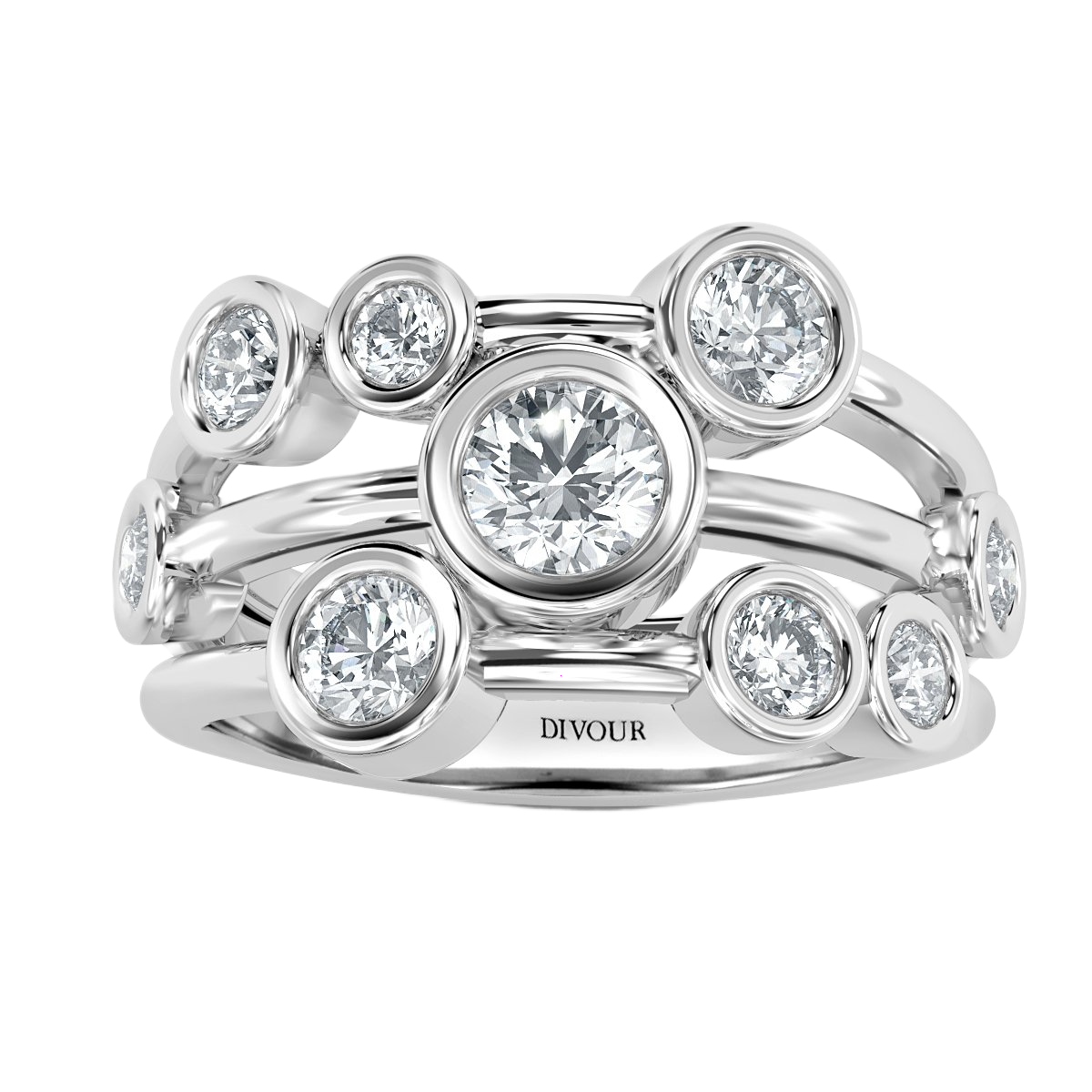 Bubble Diamond Ring