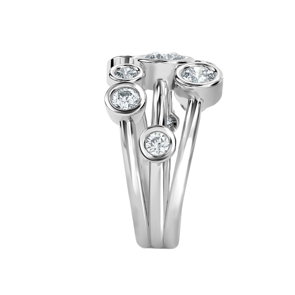 Bubble Diamond Ring