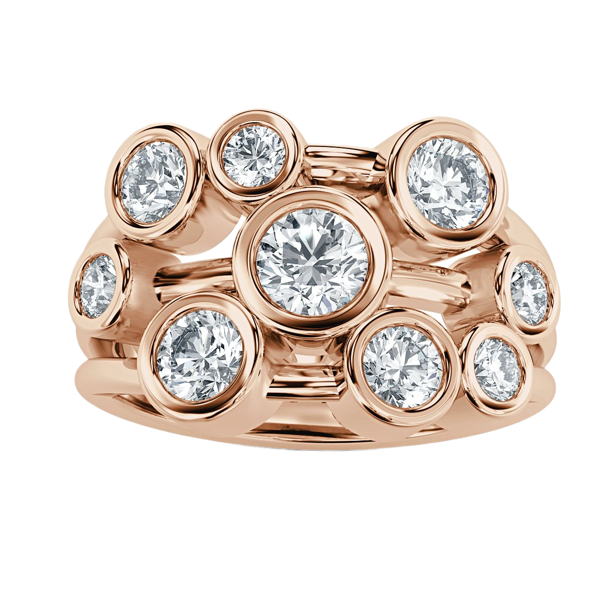 Bubble Diamond Ring