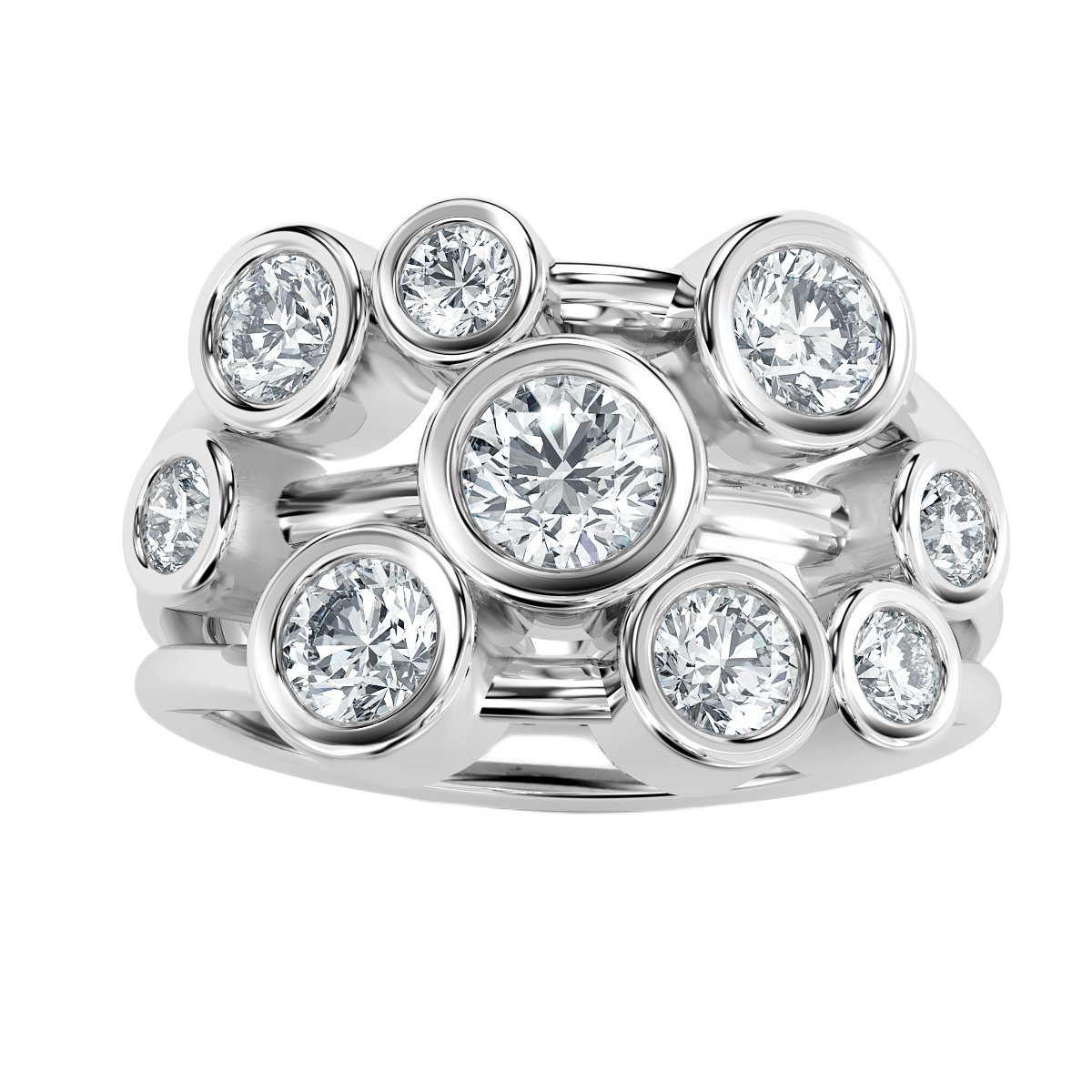 Bubble Diamond Ring