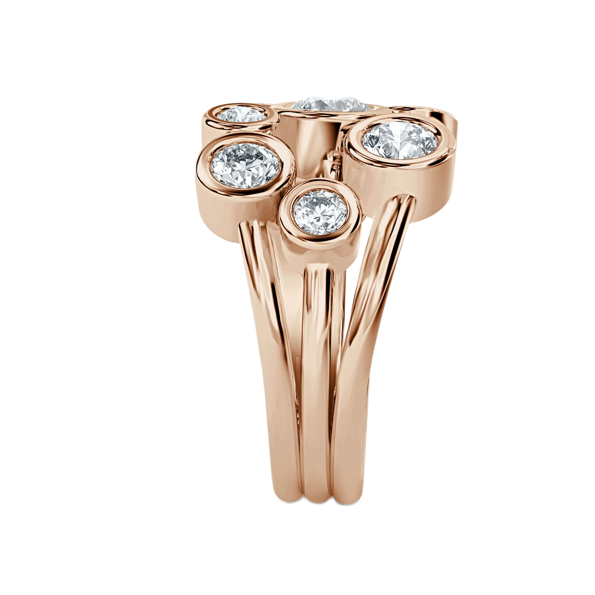 Bubble Diamond Ring