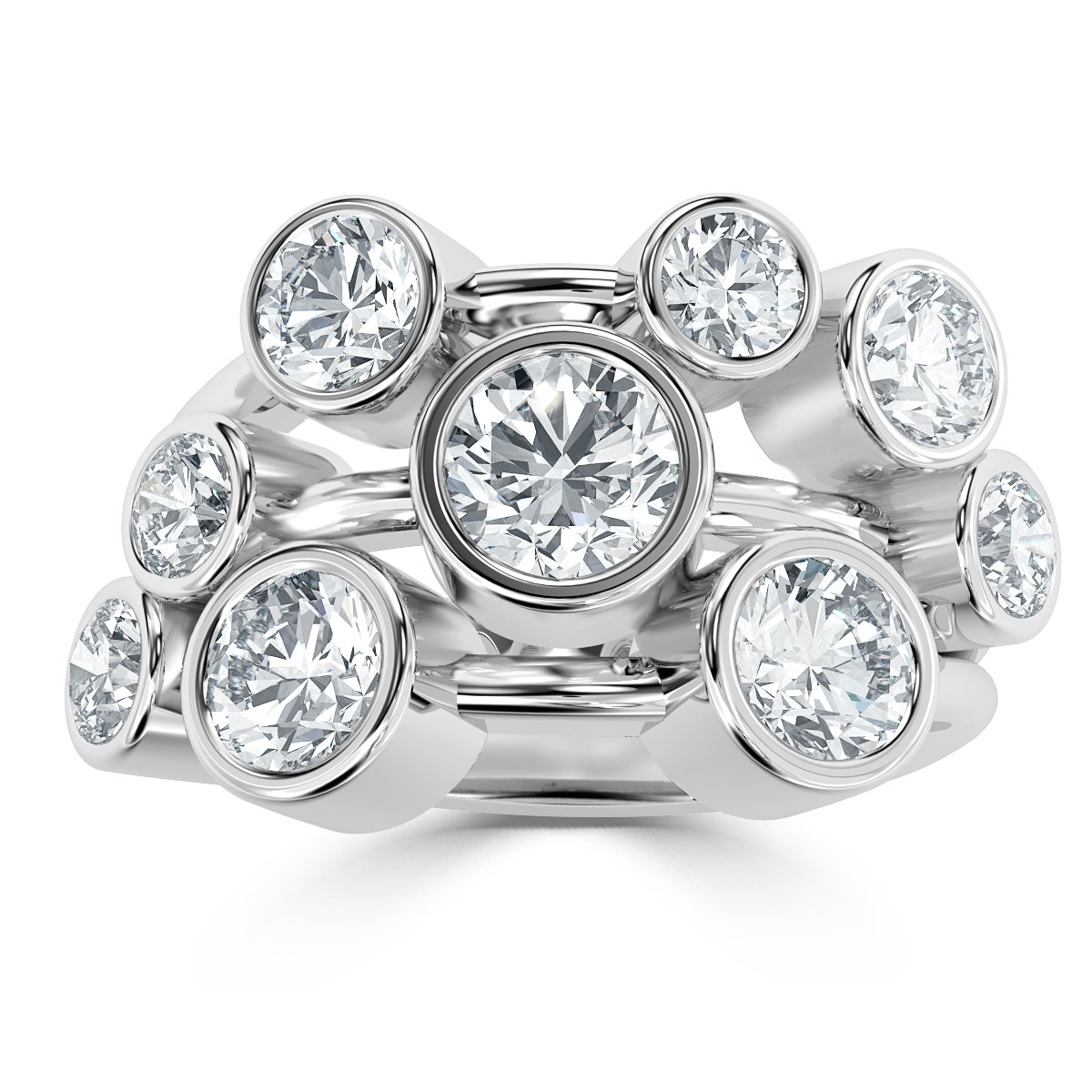 Bubble Diamond Ring