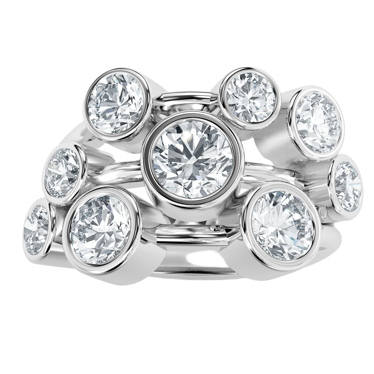 Bubble Diamond Ring
