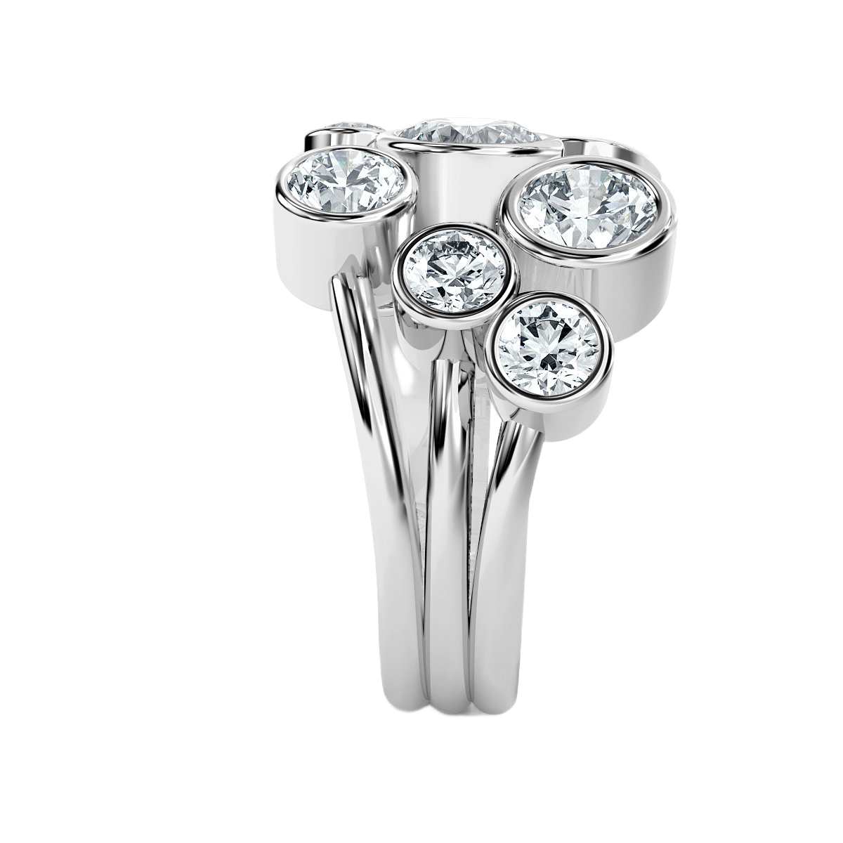 Bubble Diamond Ring