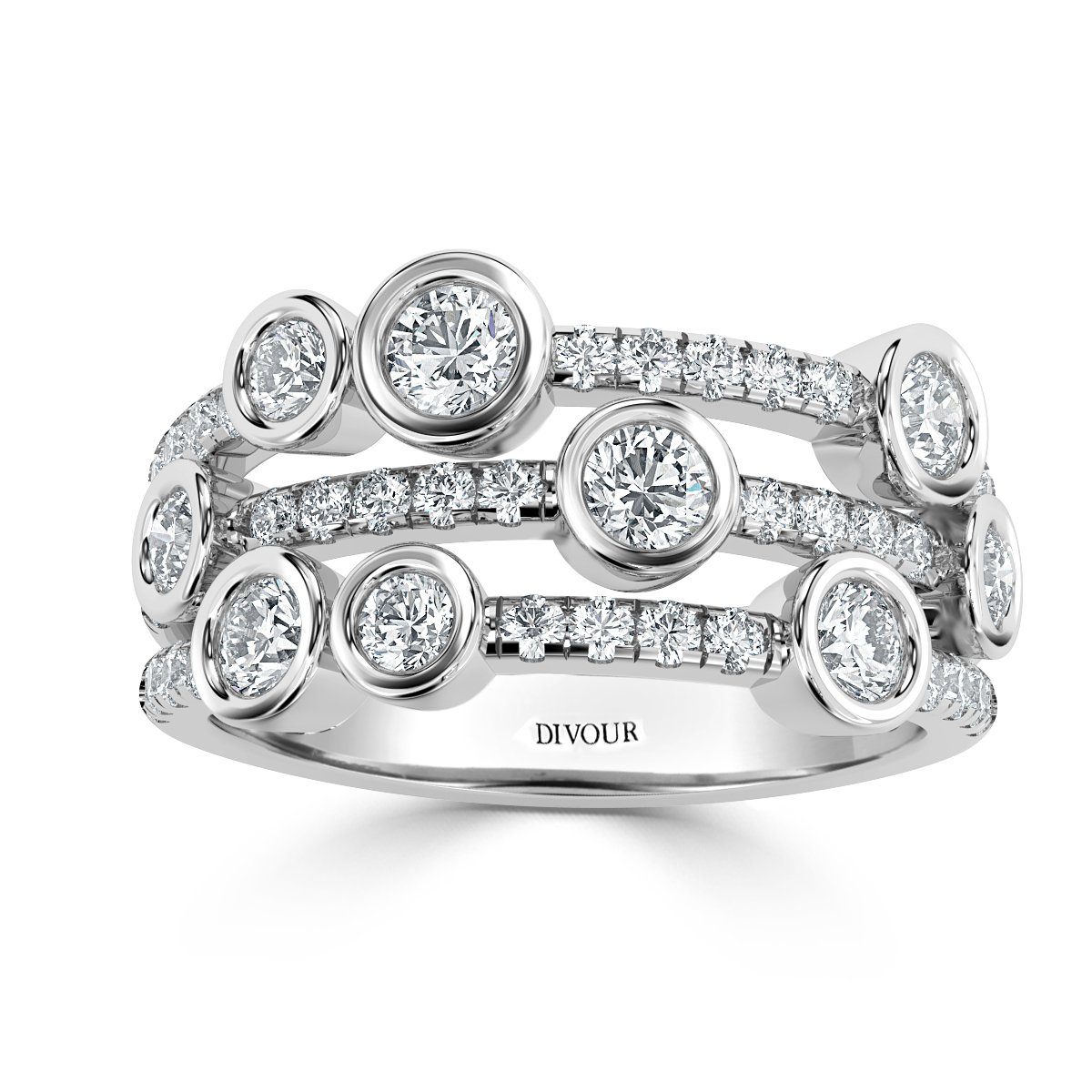 Bubble Diamond Ring