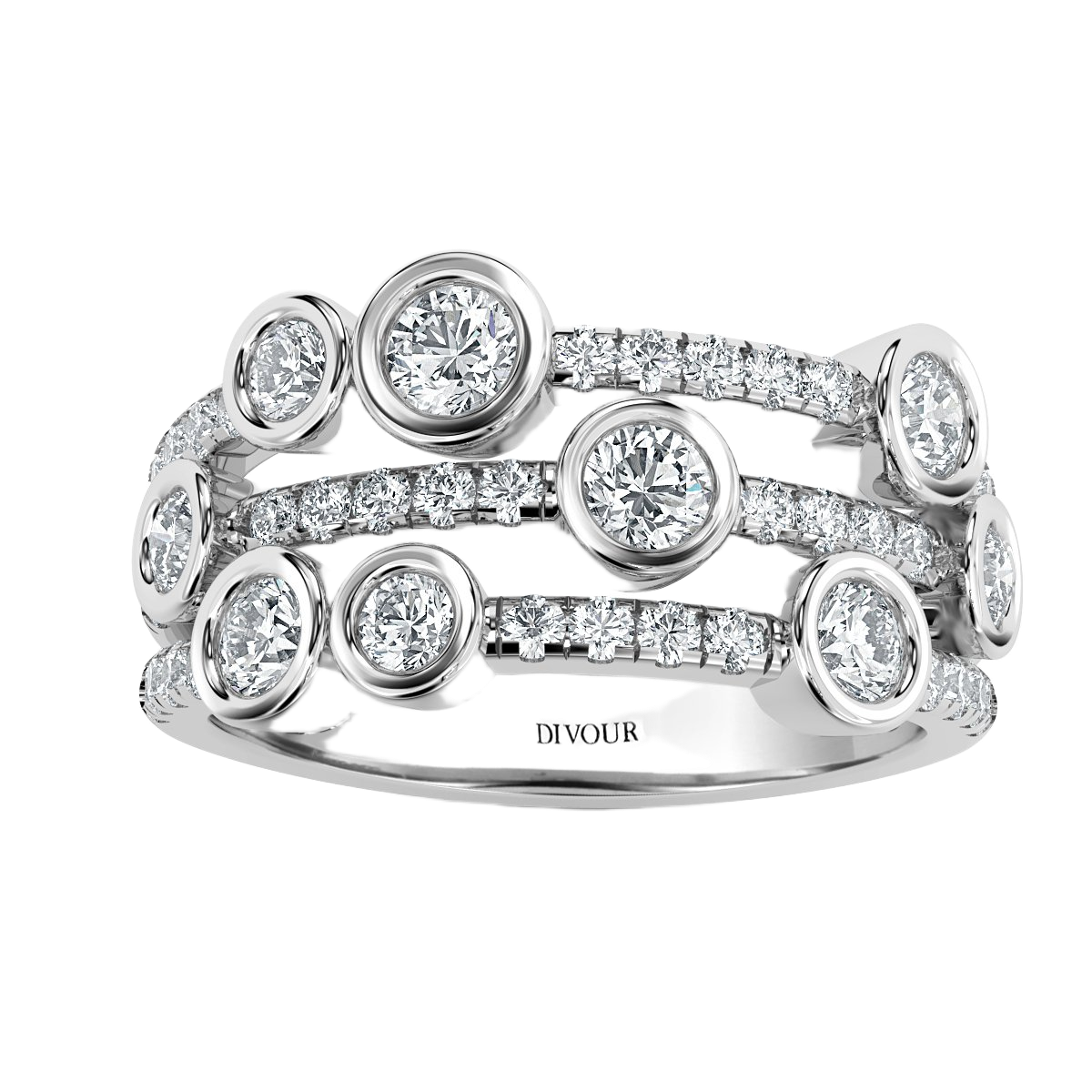 Bubble Diamond Ring