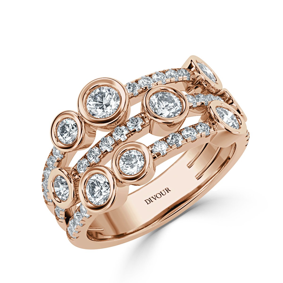 Bubble Diamond Ring
