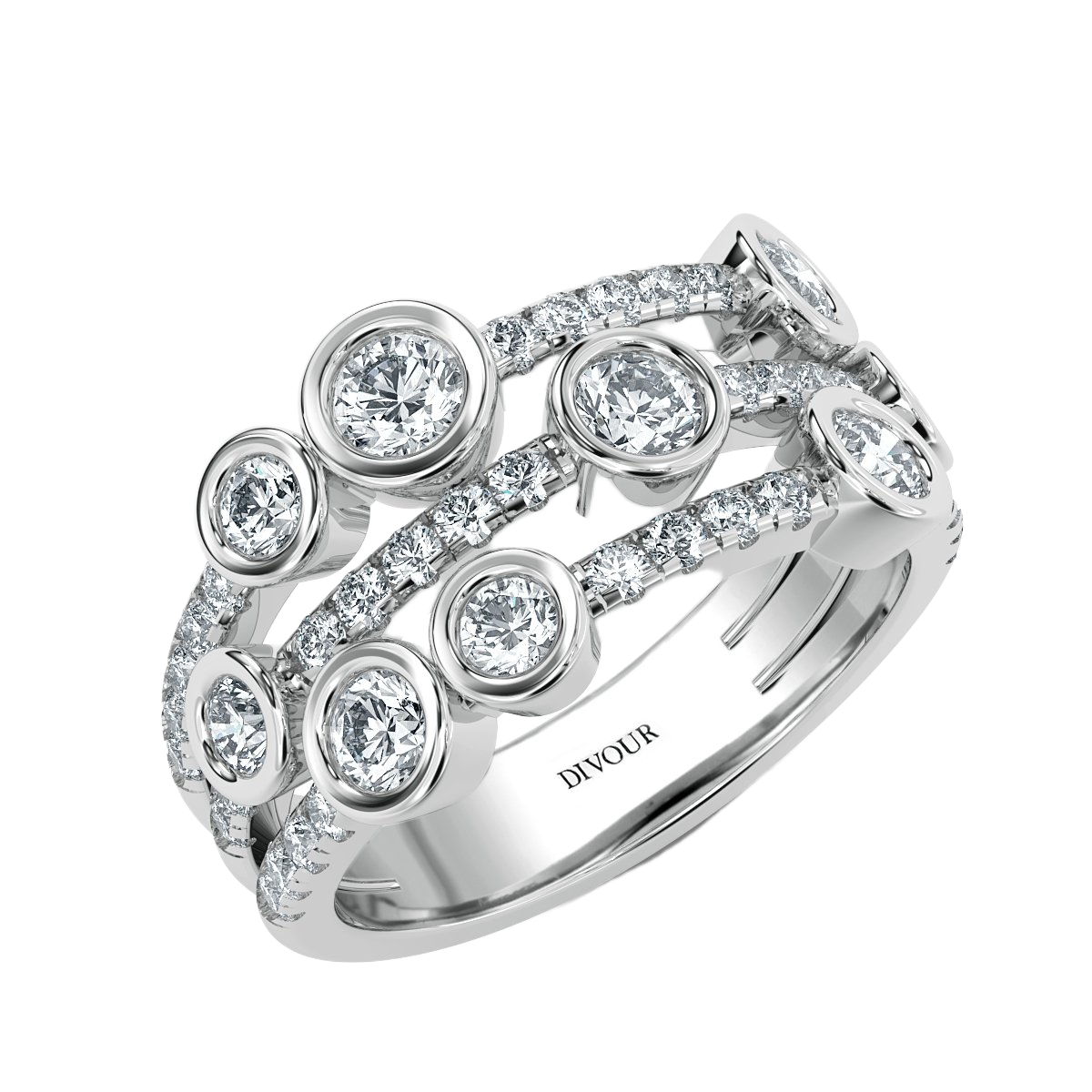 Bubble Diamond Ring
