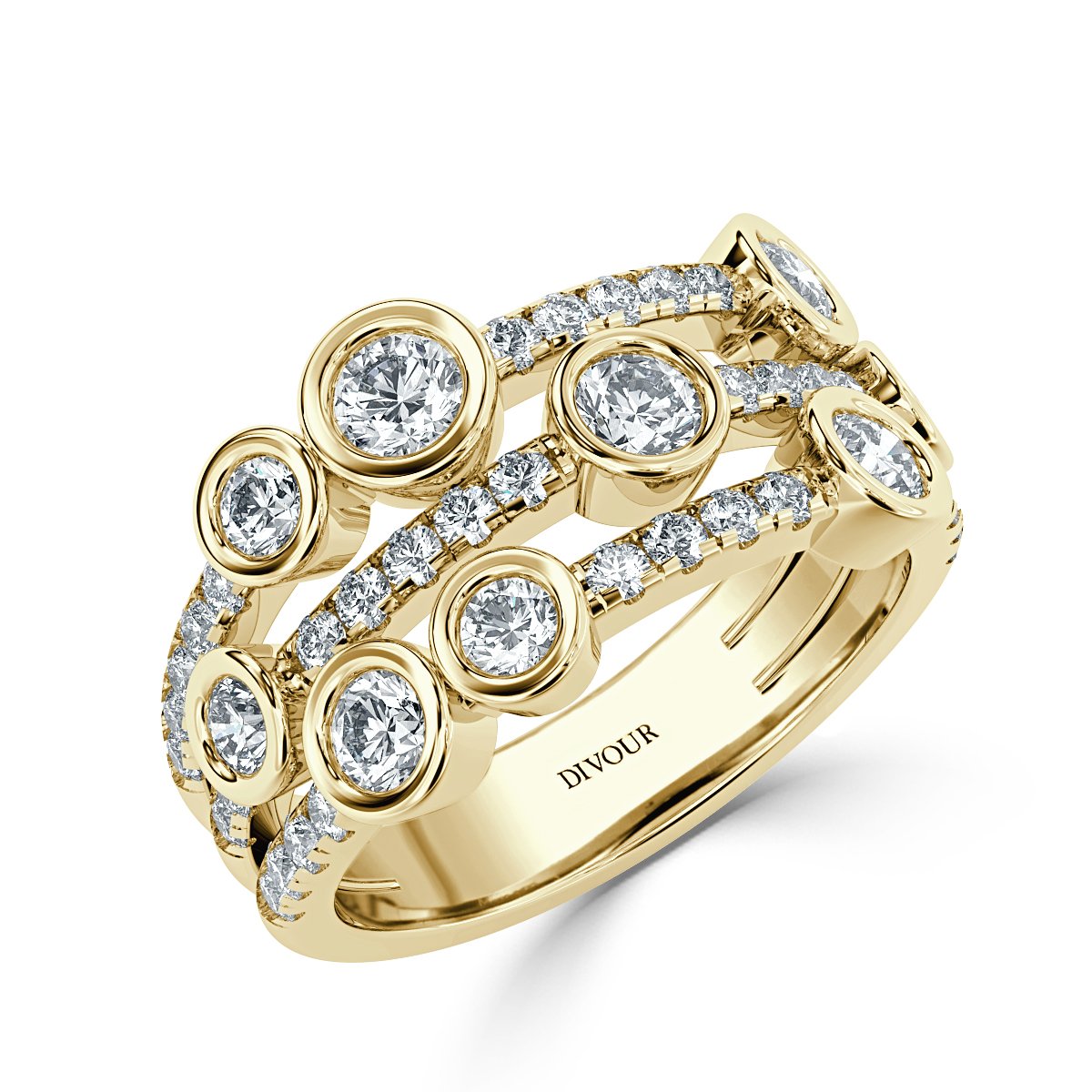 Bubble Diamond Ring