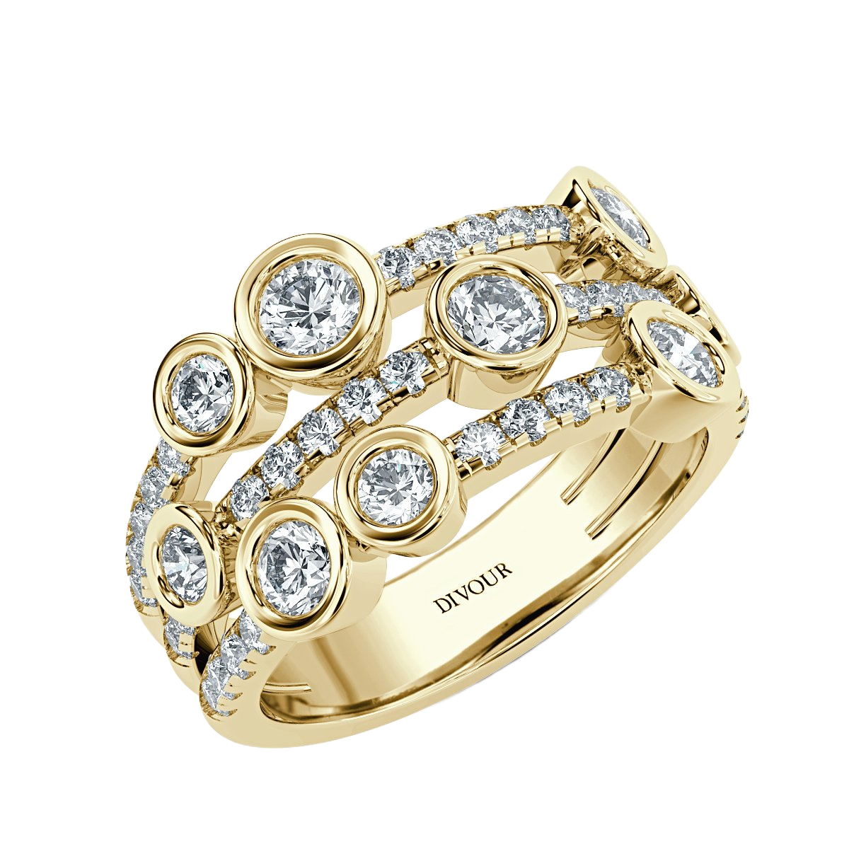 Bubble Diamond Ring