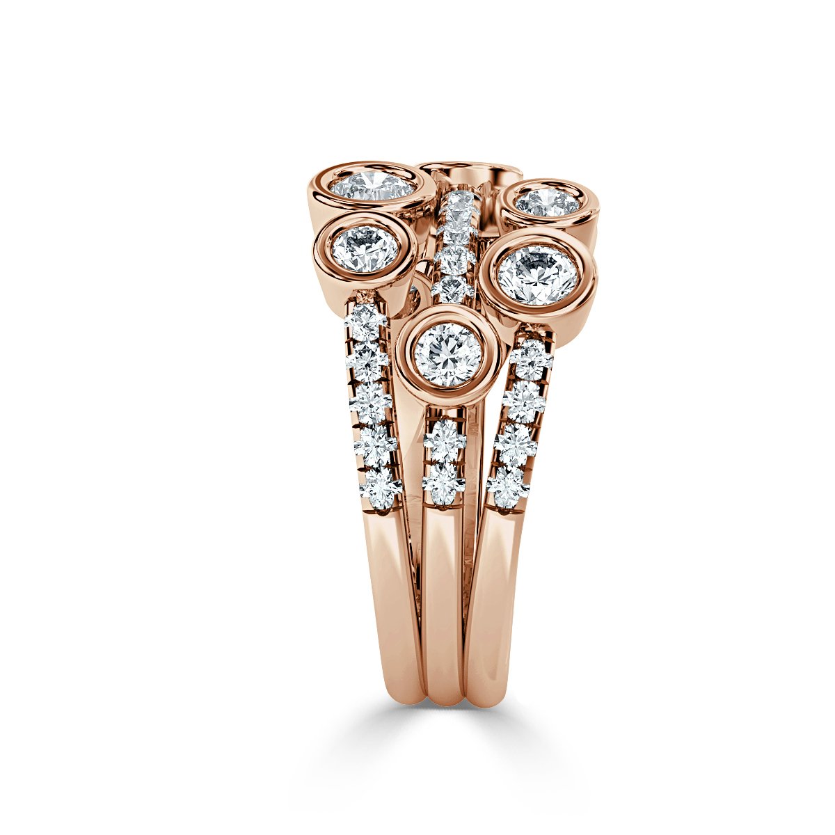 Bubble Diamond Ring