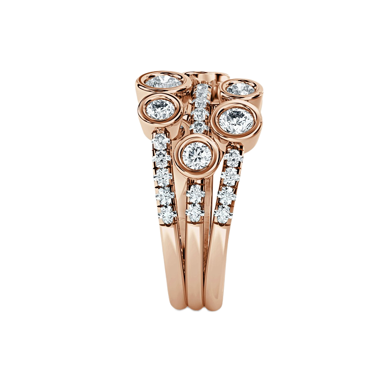 Bubble Diamond Ring
