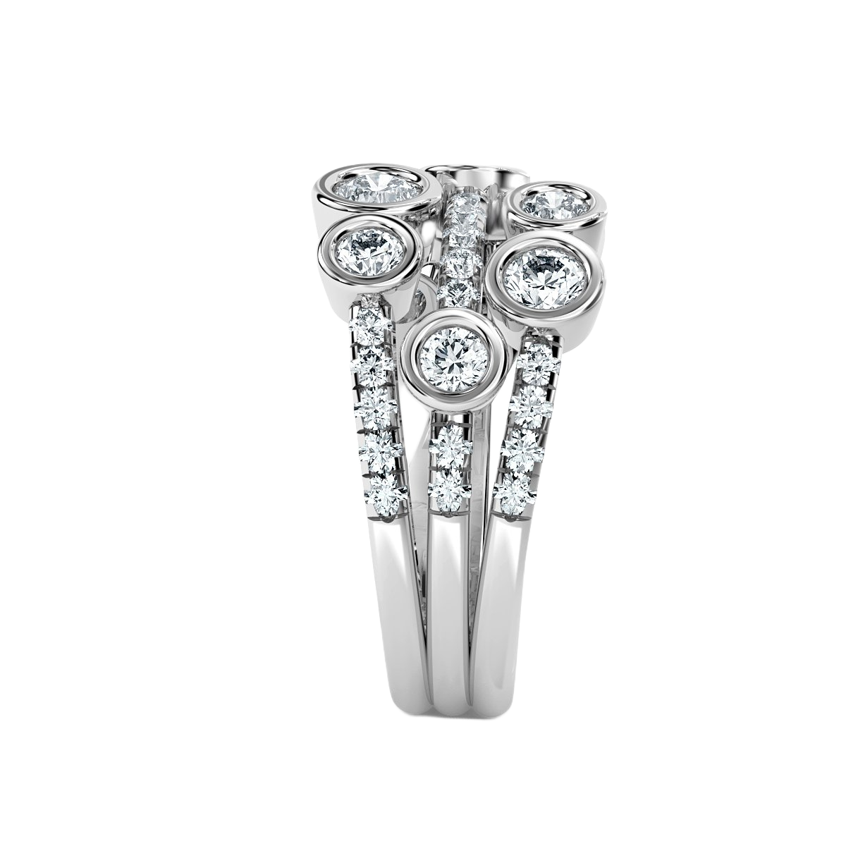 Bubble Diamond Ring