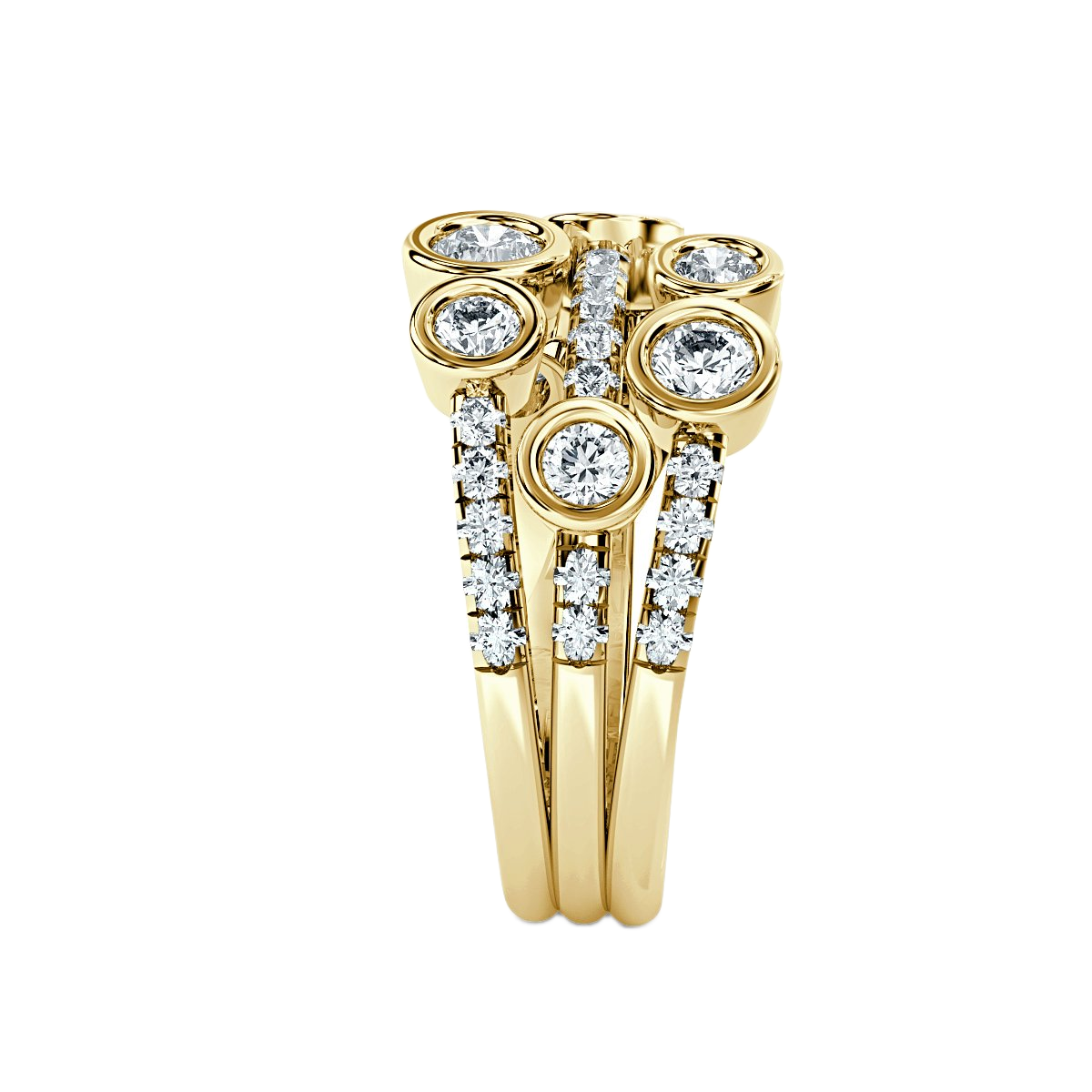 Bubble Diamond Ring