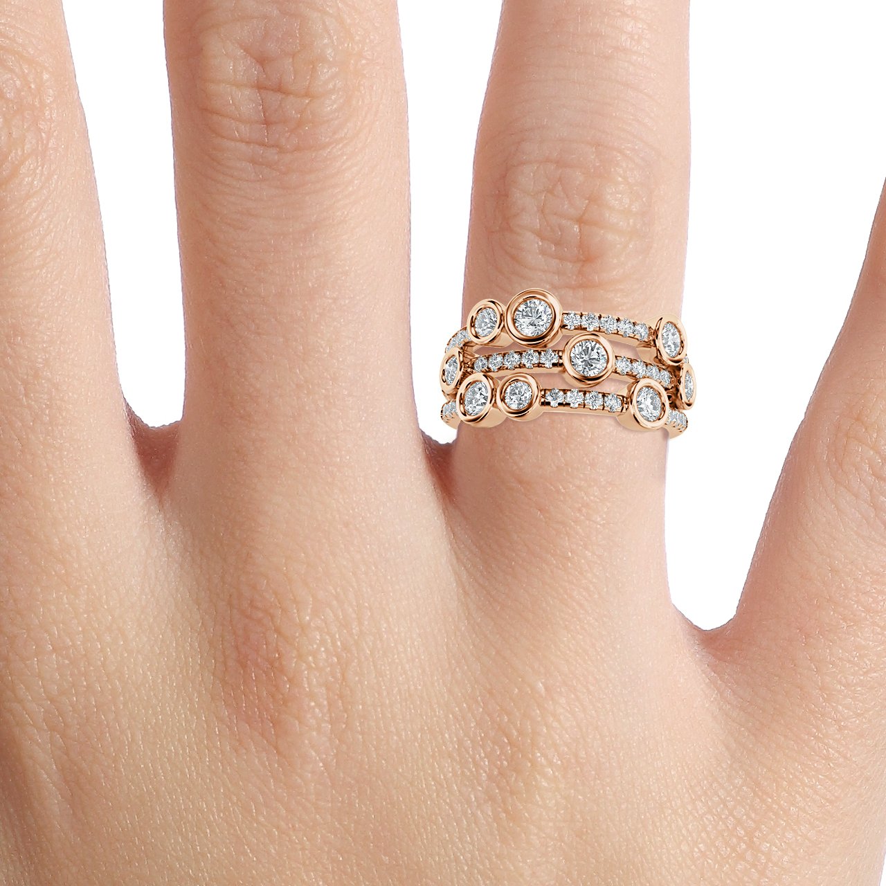 Bubble Diamond Ring