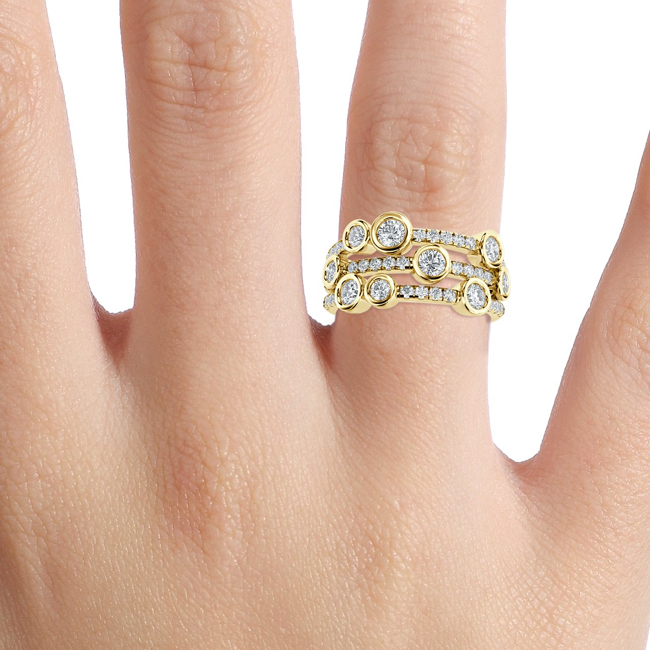 Bubble Diamond Ring